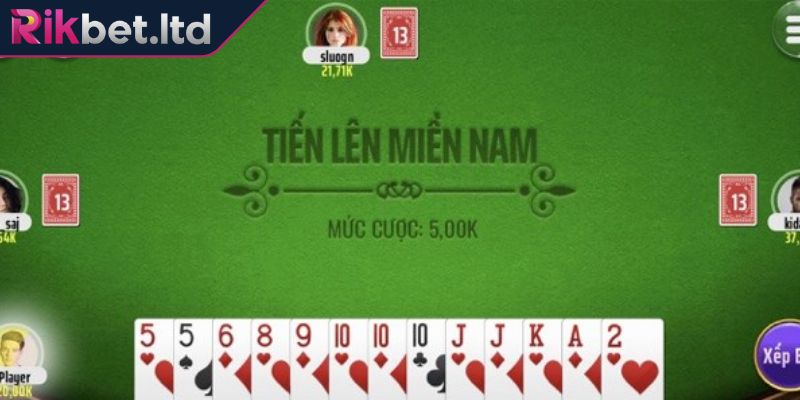 Các lượt chơi Tiến Lên Miền Nam tại RIKBET