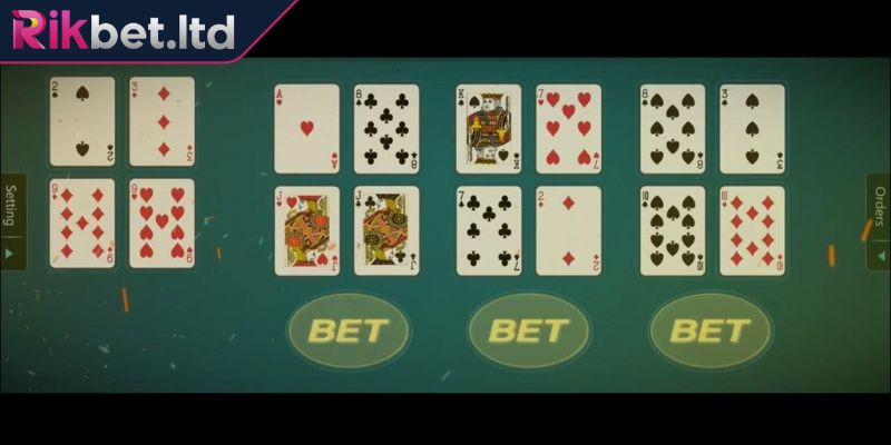 Các bước thực hiện cách chơi bài Bửu 4 lá RIKBET cơ bản